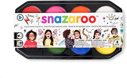 Snazaroo 8 Colors Jumbo Makeup 18ml Palette Kit - 8 Colours