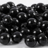 Wooden Beads, 10 Mm, 3 Mm, Black, 20 G, 1 Pack, 70 Pc