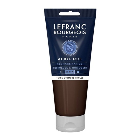 Lefranc & Bourgeois Fine Acrylic Colour 200Ml Tbe Burnt Umber