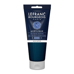 Lefranc & Bourgeois Fine Acrylic Colour 200Ml Tbe Sapphire Blue