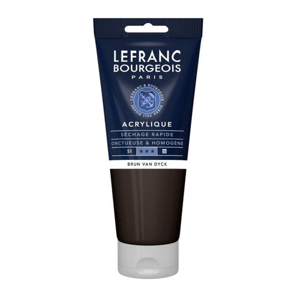 Lefranc & Bourgeois Fine Acrylic Colour 200Ml Tbe Van Dyck Brown