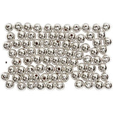 Wax Beads, Dia. 4 Mm, Hole Size 0,7 Mm, Silver, 150 Pc/ 1 Pack