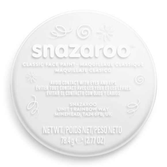 Snazaroo Classic Face Paint 75Ml Pot White