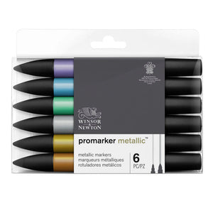 Winsor & Newton Metallic Marker 6 Set