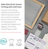 Beginner Screen Printing Craft Vinyl Kit
