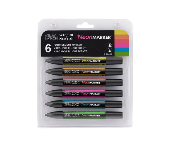 Winsor & Newton Neonmarker Set 6