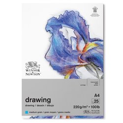 Winsor & Newton Drawing Pad Medium 220GSM A4 25 Sheet