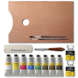 WINSOR & NEWTON GALERIA ACRYLIC COLOUR WOODEN SET 8X60ML