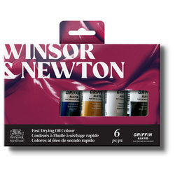Winsor & Newton Griffin Alkyd Oil Colour Beginners Set 6x37ml
