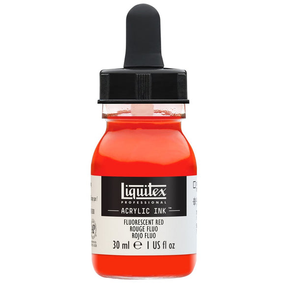 Liquitex Acrylic Ink 30Ml Fluorescent Red