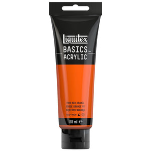 Liquitex Basics Acrylic 118ml Vivid Red Orange