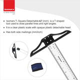 T - Square - Detachable - Moulded Plastic - 42"