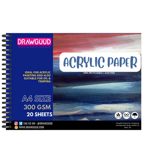 Drawguud Acrylic Paper A3 (Spiral)
