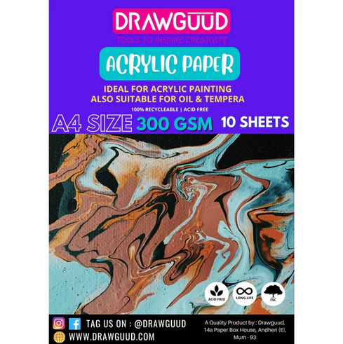 Drawguud Acrylic Paper A4 A3