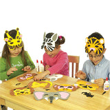 Jungle Animal Foam Mask Kits (Pack Of 6)
