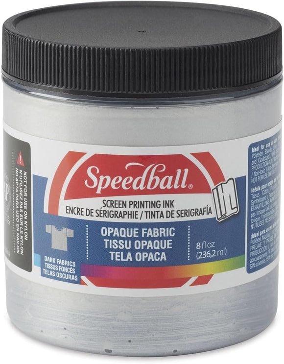 FABRIC SCREEN PRINTING INK 236ML - SILVER