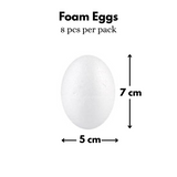 FOAM EGGS 8PCS