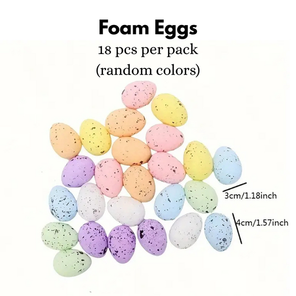 COLORED FOAM EGGS