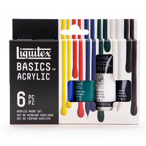 Liquitex Basics Acrylic Colour Set 6PC X 22mL