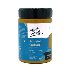 Mont Marte Signature Acrylic Colour 300mL (10.1Oz) - Yellow Ochre