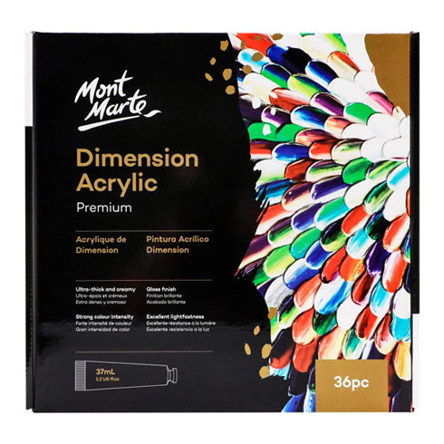 Mont Marte Dimension Acrylic Paint Set 36Pc X 37mL