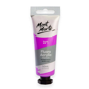 Mont Marte Fluoro Acrylic Paint 50mL - Purple