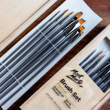 Mont Marte Acrylic Brush Set In Box 7Pcs