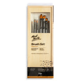 Mont Marte Acrylic Brush Set In Box 7Pcs