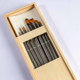 Mont Marte Acrylic Brush Set In Box 7Pcs