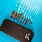 Clear Handle Watercolour Paint Brush Set Signature 11pc