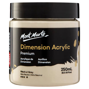 Mont Marte Dimension Acrylic 250Ml - Neutral Grey