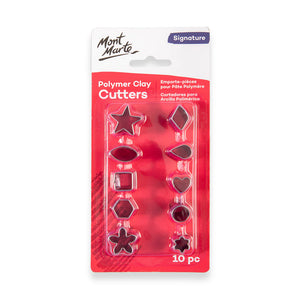 Mont Marte Polymer Clay Mini Cutter Set 10Pc