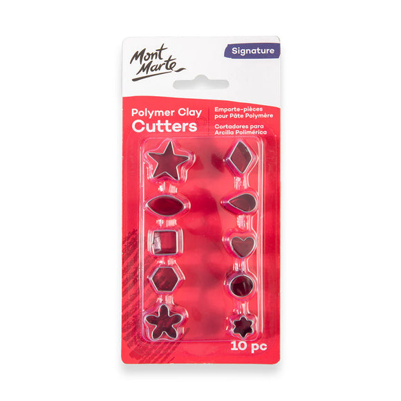 Mont Marte Polymer Clay Mini Cutter Set 10Pc