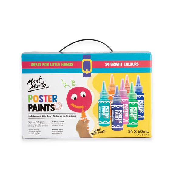 Mont Marte Poster Paints Set 24pc x 60ml