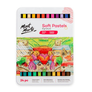 Mont Marte Soft Pastels 24Pc Tin Box