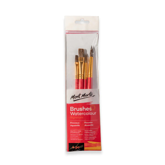 Mont Marte Gallery Series Brush Set Watercolour 4Pce