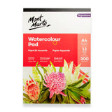Mont Marte Premium Watercolour Pad German Paper 300Gsm A4 12 Sheet