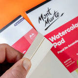 Mont Marte Premium Watercolour Pad German Paper 300Gsm A4 12 Sheet