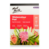Mont Marte Premium Watercolour Pad A5 300Gsm 12 Sheet