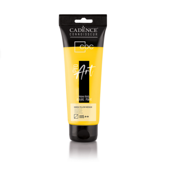 PROART HEAVY BODY ACRYLIC PAINT PR-005 HANSA YELLOW MEDIUM 120ML