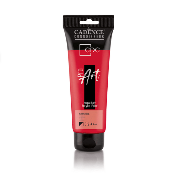 PROART HEAVY BODY ACRYLIC PAINT PR-012 PYRROLE RED 120ML