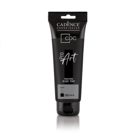 PROART HEAVY BODY ACRYLIC PAINT PR-049 BLACK 120ML