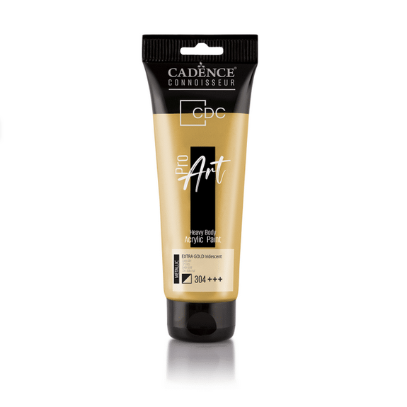 PROART HEAVY BODY ACRYLIC PAINT PRM-304 EXTRA GOLD  120ML