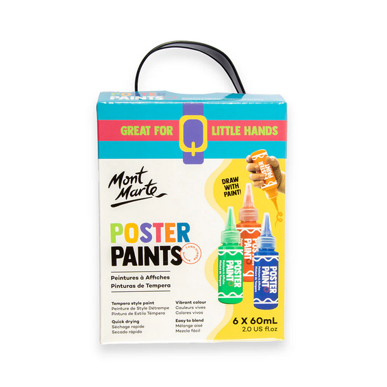 Mont Marte Poster Paints Set 6pc x 60ml