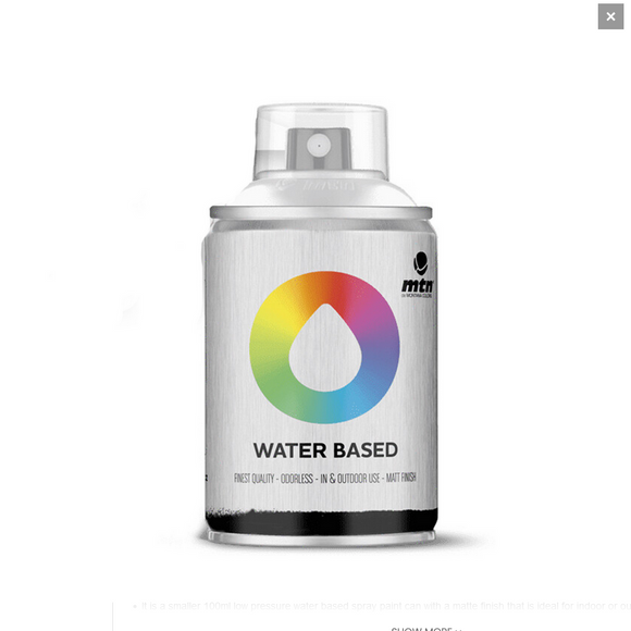 Mtn Waterbased Spray Paint 100 Titanium White 100ml