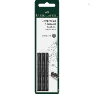 Faber-Castell Compressed Charcoal Stick (Extra Soft)