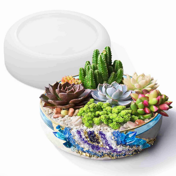 succulent pot mold Succulent Pot Mold (8in) – Touch of Art & Craft Materials