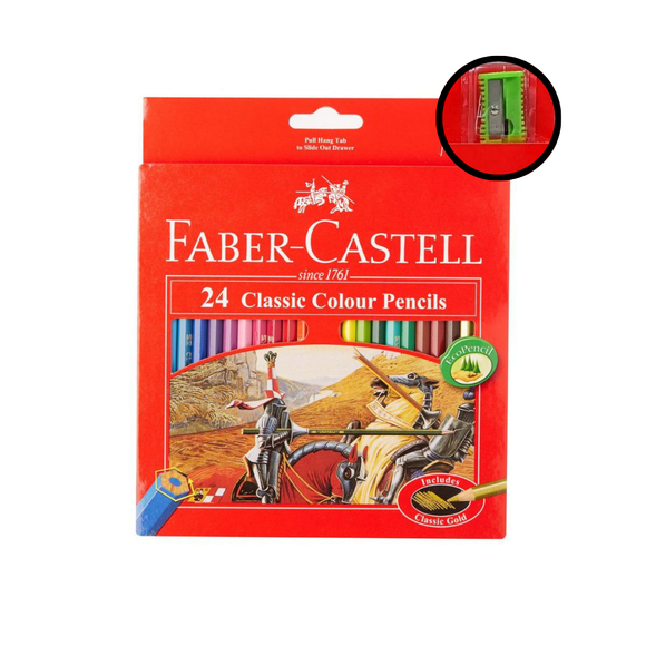 Faber-Castell Classic Colour Pencils (24pcs)