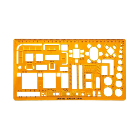 Architectural Furniture Drawing Template 1:50