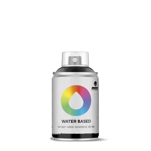 Mtn Waterbased Spray Paint 100 Carbon Black 100Ml